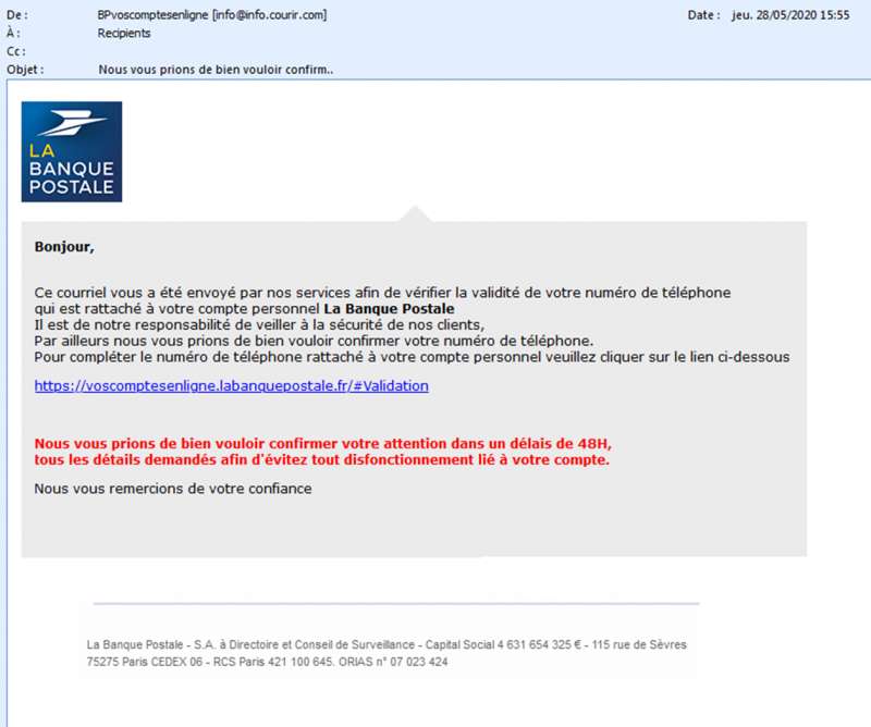 Voscomptesenligne labanquepostale fr 4 Signalements 5 Commentaires
